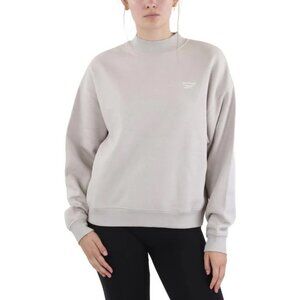 Reebok Women's Identity Mock Neck Sweatshirt Cotton Fleece
